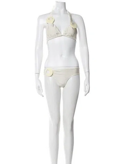 Pre-owned Adriana Degreas Bikini In White