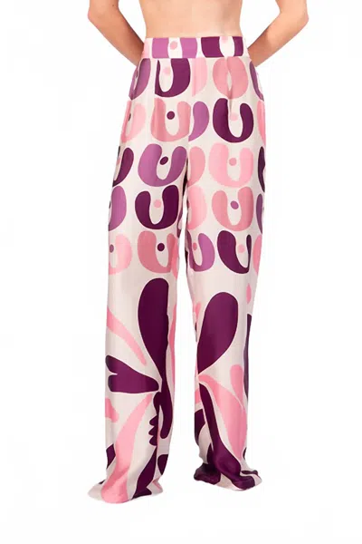 Adriana Degreas Bold Floral Wide Leg Pants In Unique In Multi