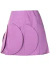 Adriana Degreas Bubble Bar Mini Skirt In Purple