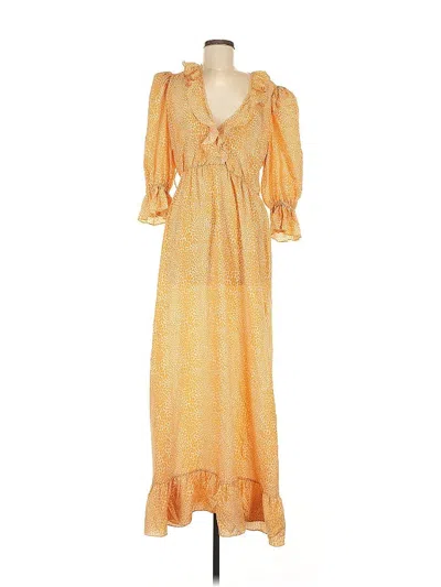 Pre-owned Adriana Degreas Casual Dress In Orange