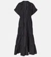 Adriana Degreas Cotton Maxi Dress In Black