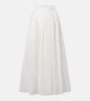 Adriana Degreas Cotton Maxi Skirt In White