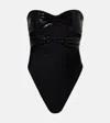 Adriana Degreas Cutout Sequined Swimsuit In Black