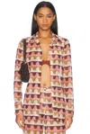 Adriana Degreas Giardino Long Sleeve Top In Unique