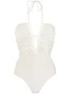 Adriana Degreas Halterneck Chain-detail Swimwear In White