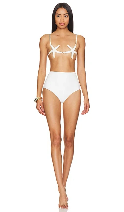 Adriana Degreas La Mer Starfish Bikini Set In White