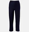 Adriana Degreas Linen-blend Capri Pants In Blue