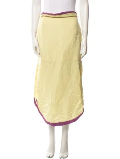 Pre-owned Adriana Degreas Midi Length Skirt In Green