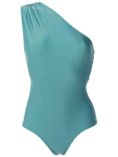 Adriana Degreas One-shoulder Swimsuit In Blue
