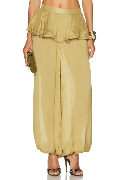 Adriana Degreas Peplum Pant In Multi