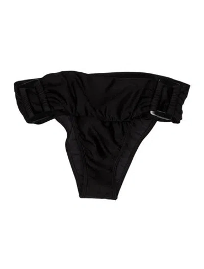 Pre-owned Adriana Degreas Pleated Accents Bottoms W/ Tags In Black