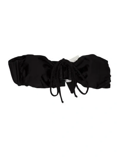 Pre-owned Adriana Degreas Pleated Accents Top W/ Tags In Black