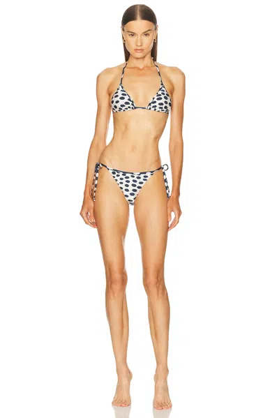 Adriana Degreas Pois Triangle Bikini Set