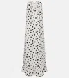 Adriana Degreas Polka-dot Bustier Dress In White