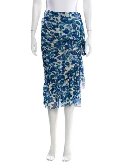 Pre-owned Adriana Degreas Printed Cover-up In White