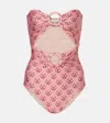 Adriana Degreas Printed Cutout Swimsuit In Unique