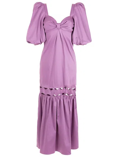 Adriana Degreas Kleid Mit Cut-outs In Purple