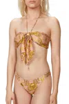 Adriana Degreas Seashell Halterneck Bikini Set In Pink In Multi