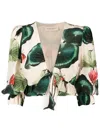 Adriana Degreas Cropped-bluse In Multicolour
