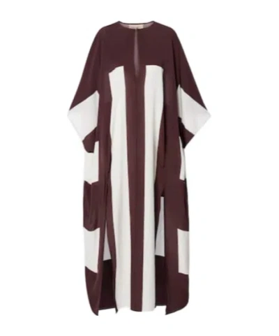 Adriana Degreas Striped Kaftan In Multi