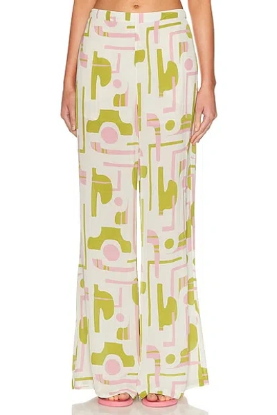 Adriana Degreas Balearic Wide Leg Pants In Multi