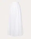 Adriana Degreas Cotton Maxi Skirt In White
