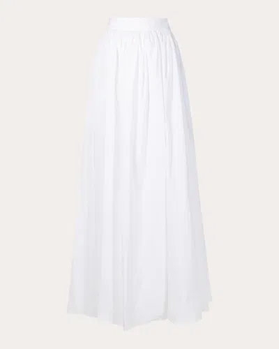 Adriana Degreas Women's Cotton Maxi Skirt In White
