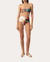 Adriana Degreas Women's Floral-print High-waist Halterneck Bikini