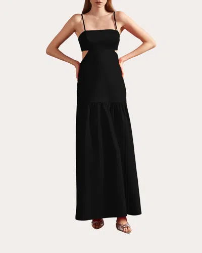 Adriana Degreas Women's Gathered Cutout Stretch-cotton Maxi Dress