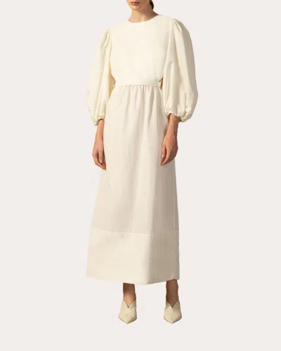 Adriana Degreas Women's Gathered Open Back Maxi Dress