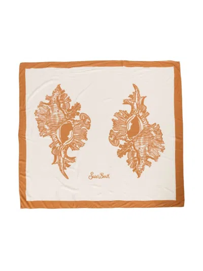 Adriana Degreas Women's Seashell Print Panneaux Pareo Wrap In Paprika In Multi