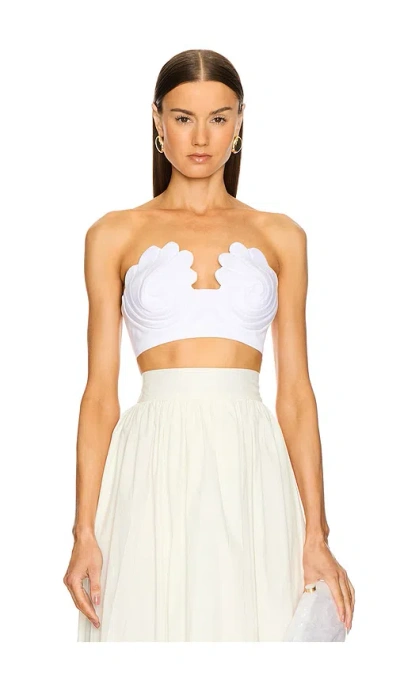 Adriana Degreas X Revolve Coquillage Strapless Top In White