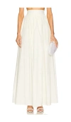 Adriana Degreas X Revolve Seashell Solid Long Skirt In White