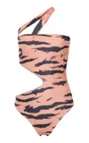Adriana Degreas X Sabine Getty Animal-print One-piece Swimsuit In Animal Print