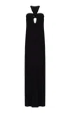 Adriana Degreas X Sabine Getty Open-back Gown In Black
