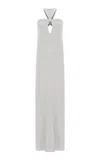 Adriana Degreas X Sabine Getty Open-back Gown In White