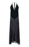 Adriana Degreas X Sabine Getty Open-back Maxi Dress In Black