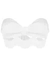 Adriana Degreas Zig-zag Edge Bandeau Top In White
