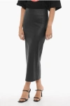 Adriana Hot Couture Faux Leather Pencil Skirt With Back Zip
