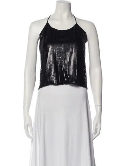 Pre-owned Adriana Iglesias Silk Halterneck Top W/ Tags In White