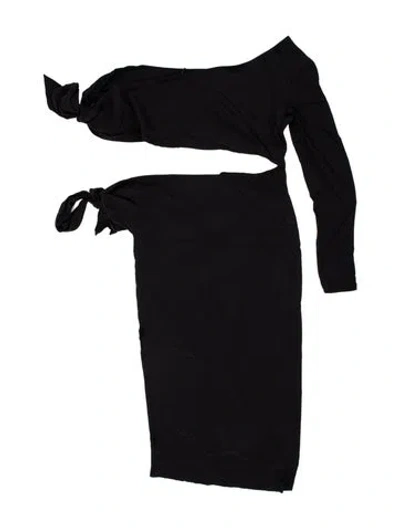 Pre-owned Adriana Iglesias Strapless Mini Dress In Black