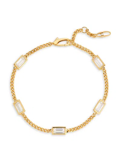 Adriana Orsini Women's 18k Goldplated & Cubic Zirconia Bracelet In Brass