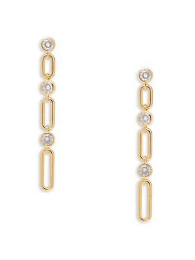Adriana Orsini Women's 18k Goldplated & Cubic Zirconia Drop Earrings In Brass