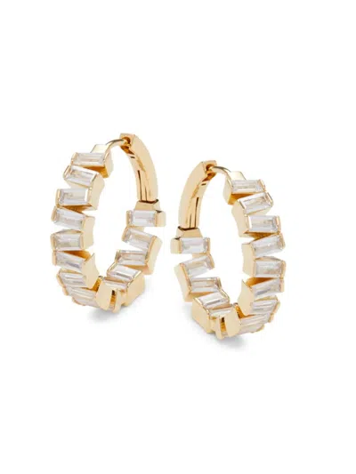 Adriana Orsini Women's 18k Goldplated & Cubic Zirconia Earrings In Brass