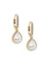 ADRIANA ORSINI WOMEN'S 18K GOLDPLATED & CUBIC ZIRCONIA PEAR DROP EARRINGS