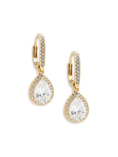 Adriana Orsini Women's 18k Goldplated & Cubic Zirconia Pear Drop Earrings In Brass