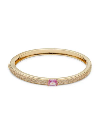 Adriana Orsini Women's 18k Goldplated Brass, Cubic Zirconia & Synthetic Corundum Bangle Bracelet