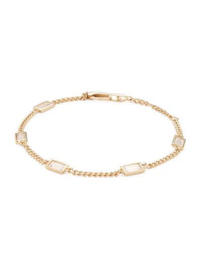 Adriana Orsini Women's 18k Goldplated Sterling Silver & Cubic Zirconia Chain Bracelet