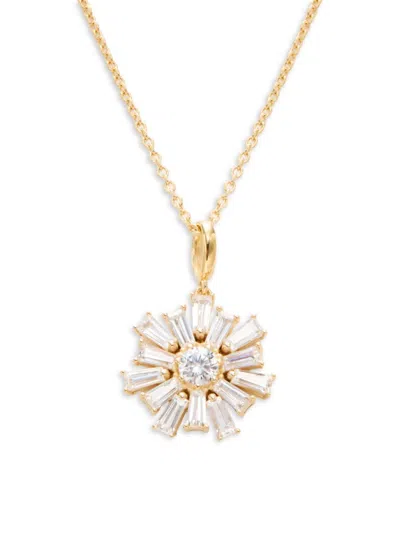 Adriana Orsini Women's 18k Goldplated Sterling Silver & Cubic Zirconia Pendant Necklace
