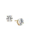 Adriana Orsini Women's 18k Goldplated Sterling Silver & Cubic Zirconia Stud Earrings In Silver